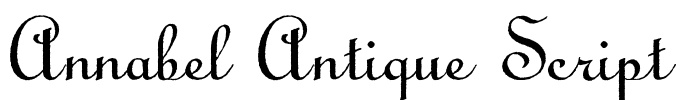 Annabel Antique Script