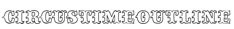 CircustimeOutline Font Image