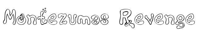 Montezumas Revenge Font Image