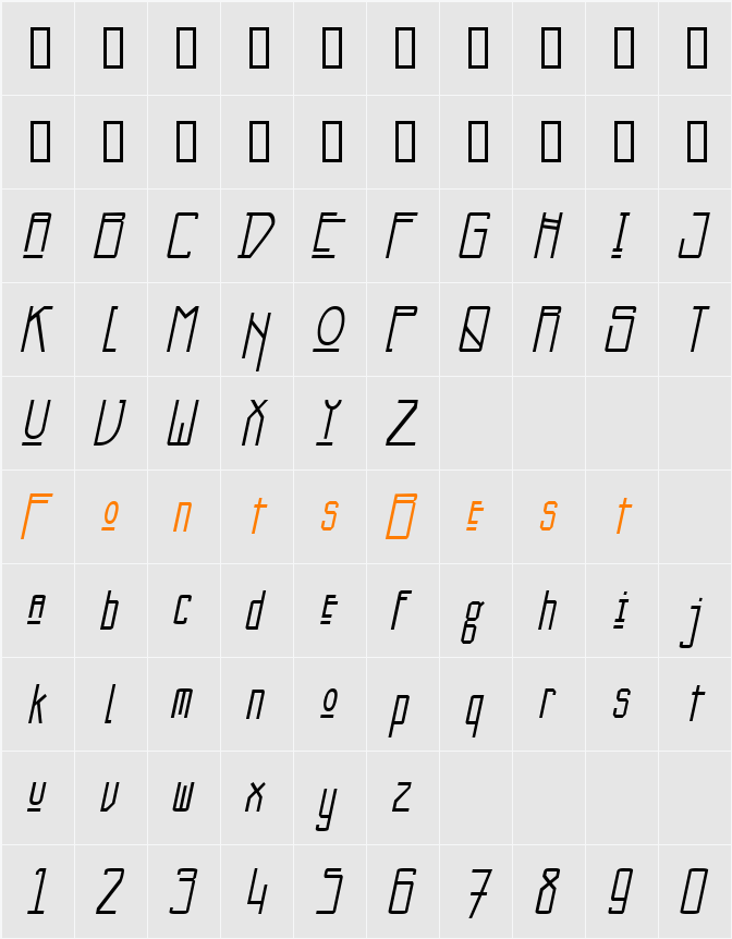 Bonzo Character Map