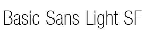 Basic Sans Light SF Font Image