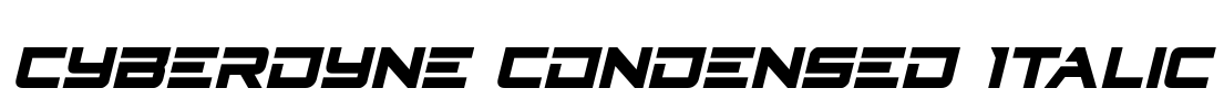 Cyberdyne Condensed Italic