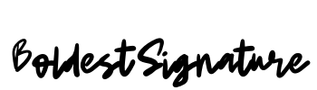BoldestSignature