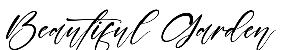 Beautiful Garden Font Image
