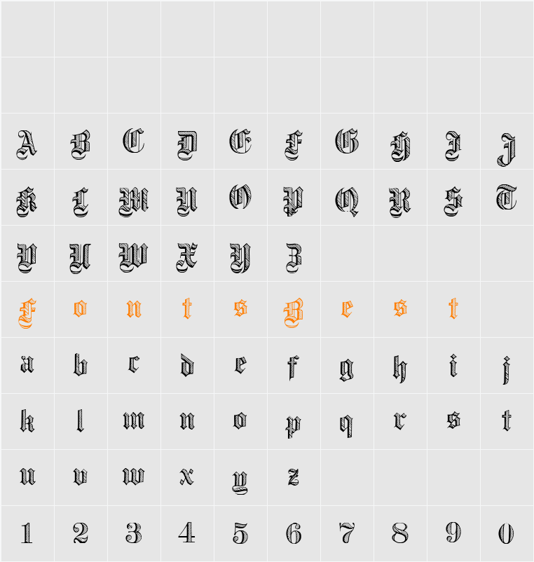 Dampfplatz Character Map