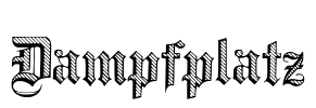 Dampfplatz Font Image