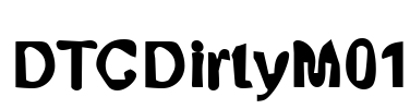 DTCDirtyM01 Font Image
