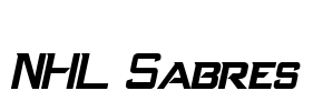 NHL Sabres Font Image