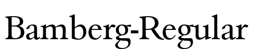 Bamberg-Regular Font Image