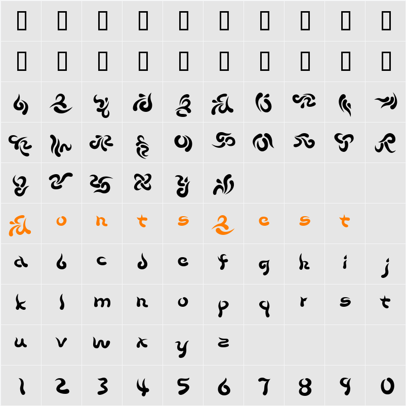 Beech Character Map
