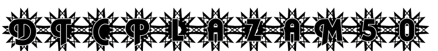 DTCPlazaM50 Font Image