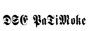 DSE PaTiMoke Font Image