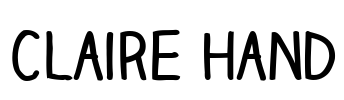 Claire Hand Font Image