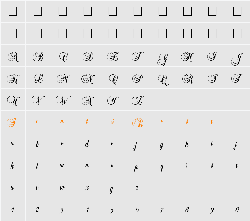 Ballad Character Map