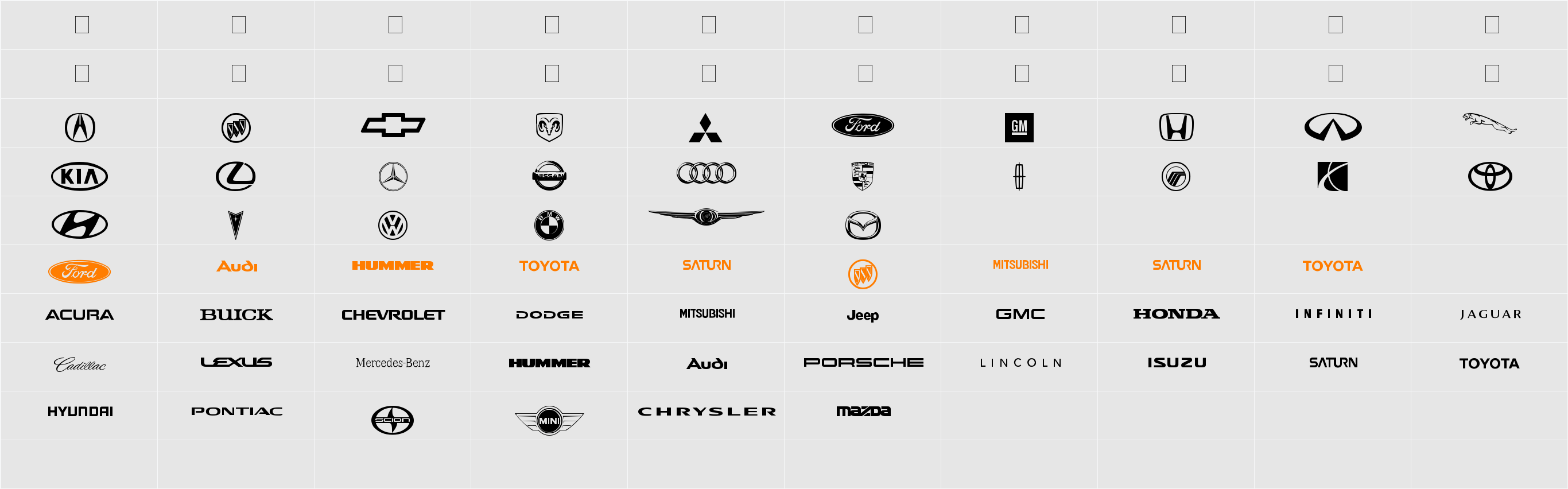 Auto Motive Character Map