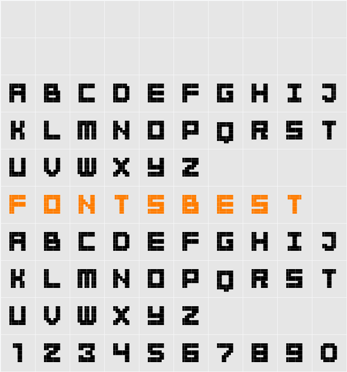 BitBold Character Map