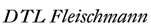 DTL Fleischmann Font Image