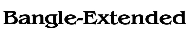 Bangle-Extended Font Image