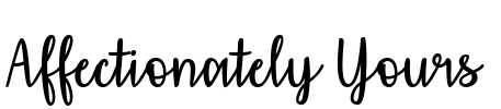 Affectionately Yours Font Image