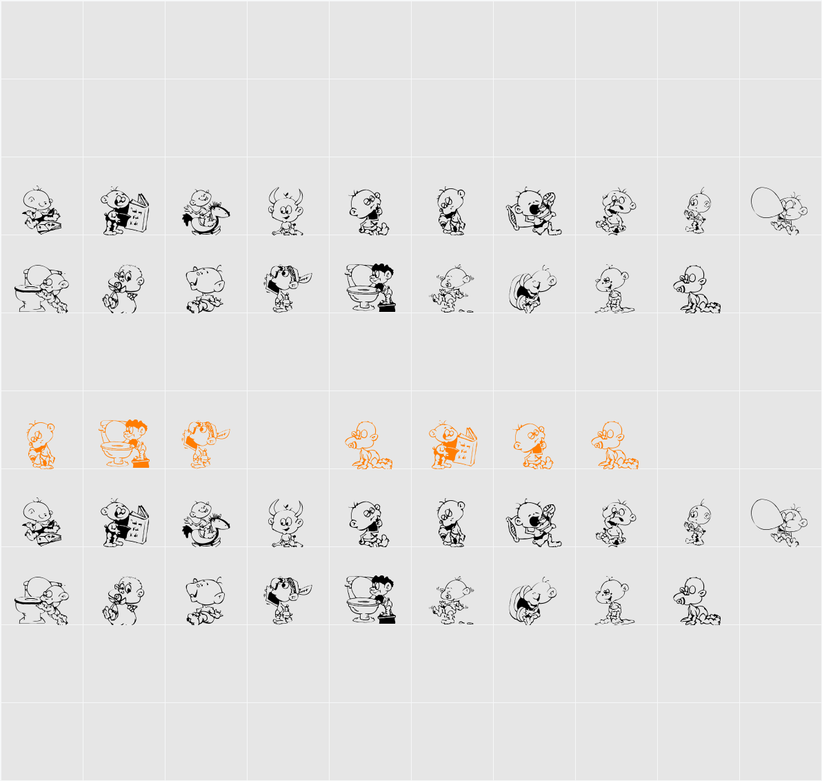 DT Janis & Jeffs Happy Daze Character Map