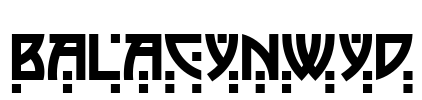 BalaCynwyd Font Image