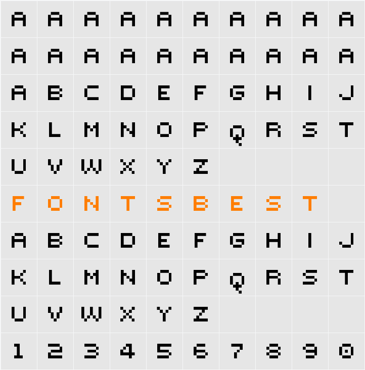 Mutter LVS Character Map