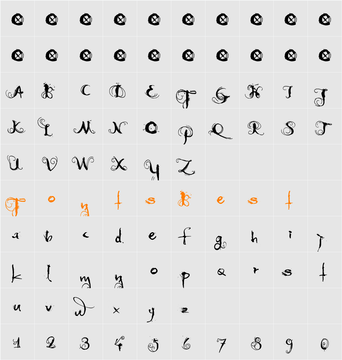DK Moonlight Shadow Character Map