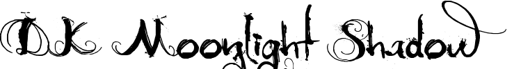 DK Moonlight Shadow Font Image