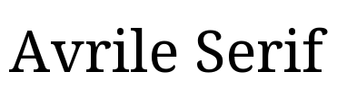 Avrile Serif Font Image