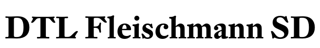 DTL Fleischmann SD Font Image