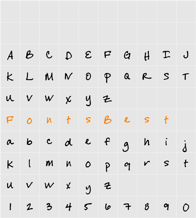 Cheryl Character Map