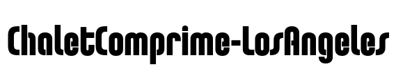 ChaletComprime-LosAngeles Font Image