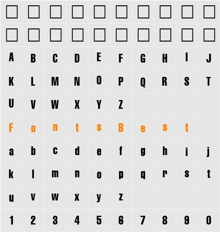 Baby Character Map