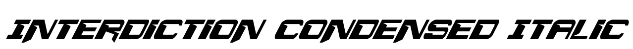 Interdiction Condensed Italic