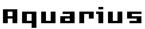 Aquarius Font Image