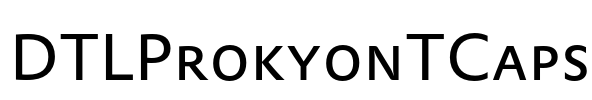 DTLProkyonTCaps Font Image