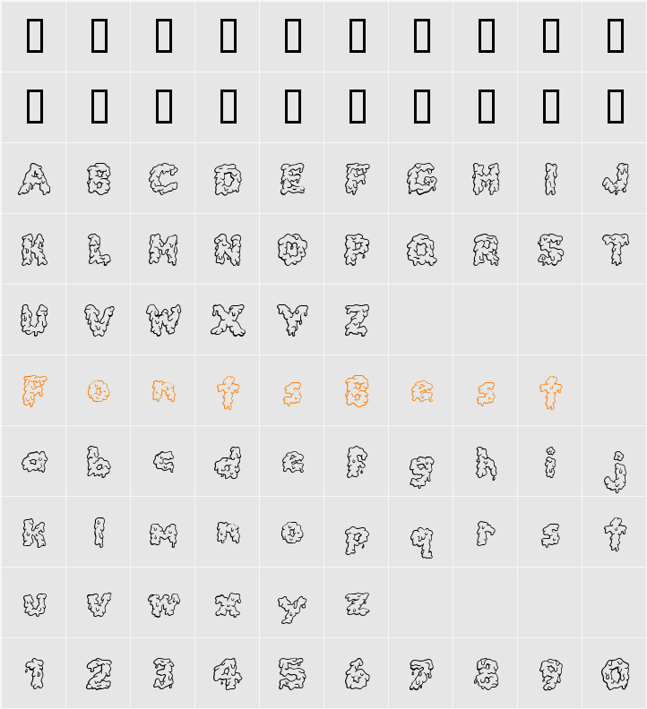 CK Slime Character Map