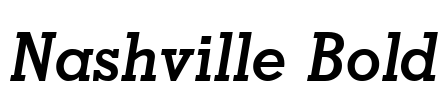 Nashville Bold Font Image