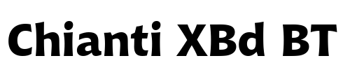 Chianti XBd BT Font Image