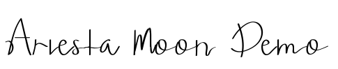 Ariesta Moon Demo Font Image