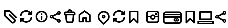 Arista Pro Icons Font Image