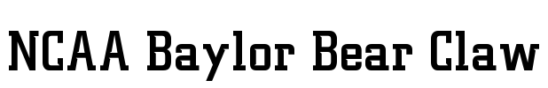 NCAA Baylor Bear Claw