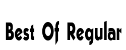 Best Of Regular Font Image