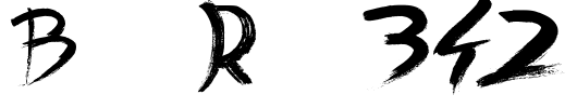 Back Ride 342 Font Image