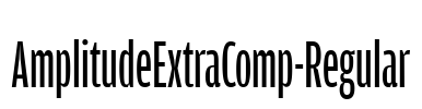 AmplitudeExtraComp-Regular Font Image