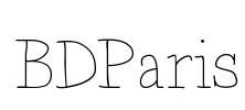 BDParis Font Image