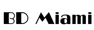BD Miami Font Image