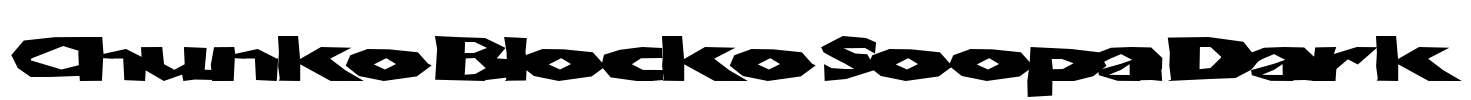 ChunkoBlockoSoopaDark Font Image