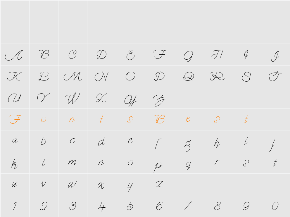 MyDearWatsonNF Character Map