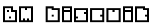 BM biscuit Font Image